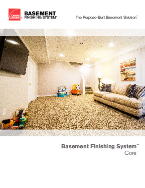 Basement Finishing System Core Brochure PDF